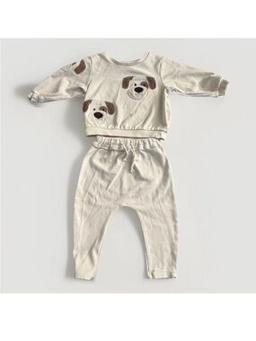 Oh Baby Dog Outfit Set 3pc 6-12M